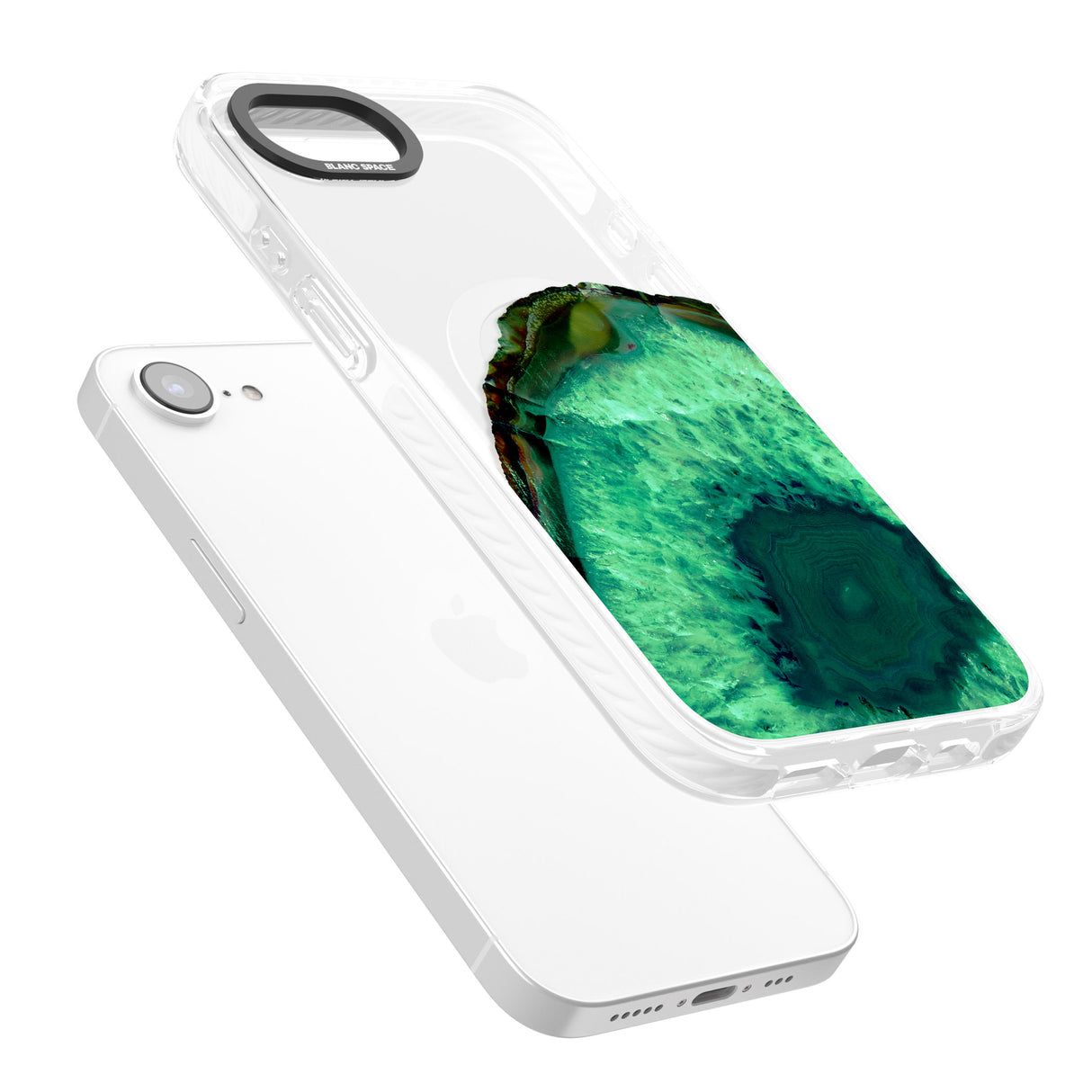 Emerald Green Gemstone Crystal Clear Design