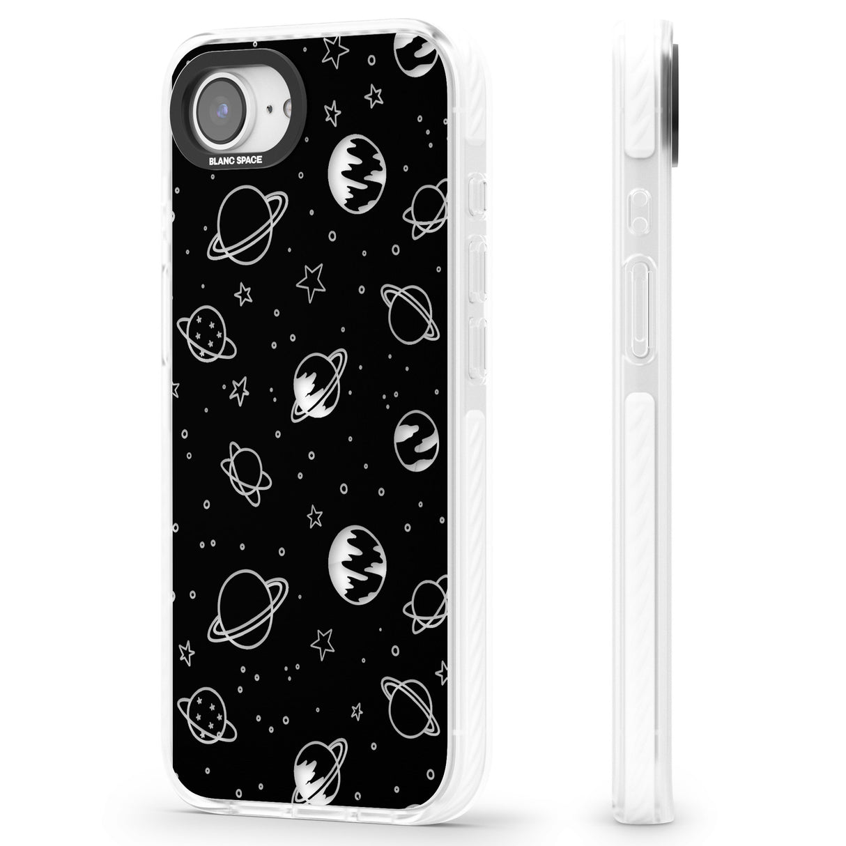 Cosmic Outer Space Design Clear on Black