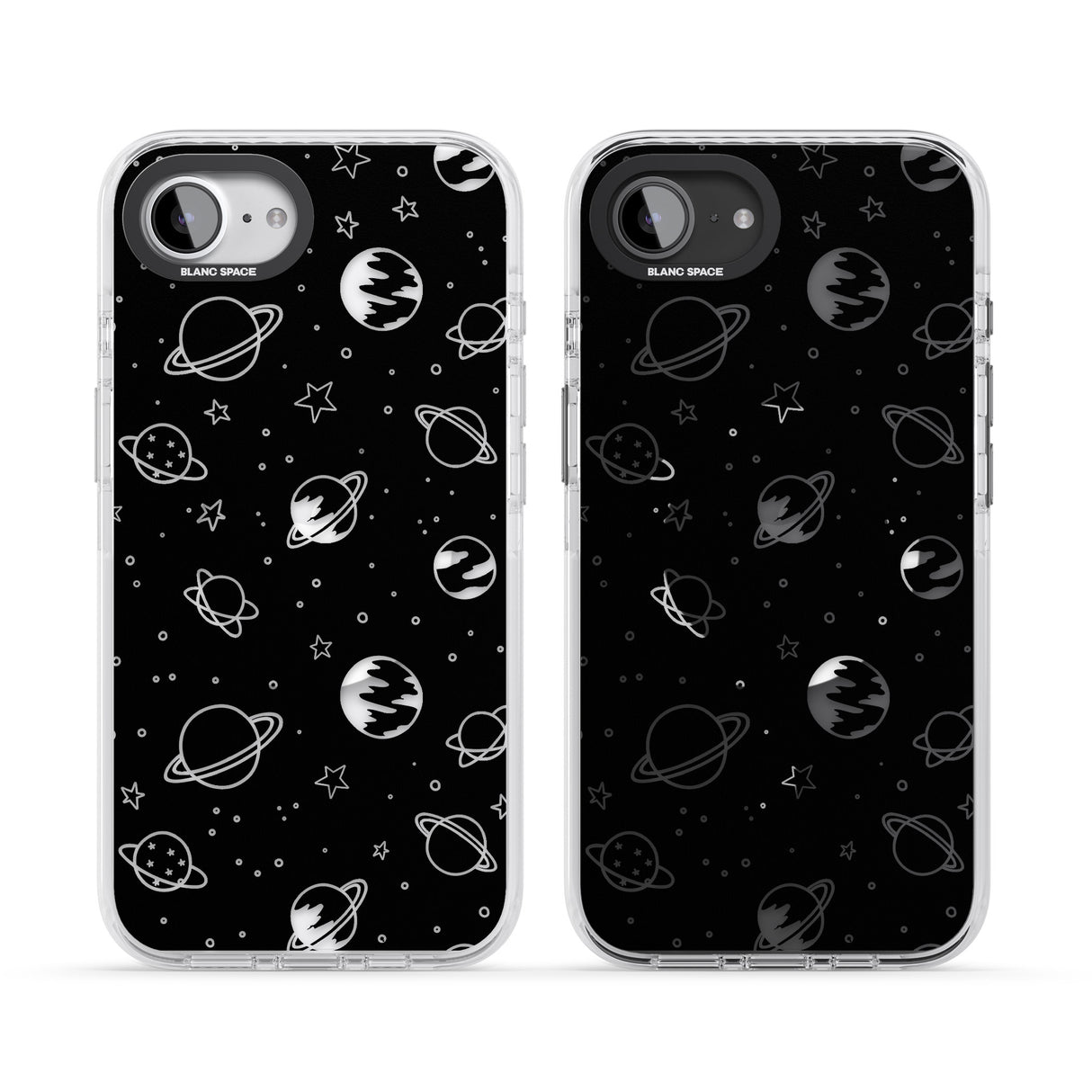 Cosmic Outer Space Design Clear on Black