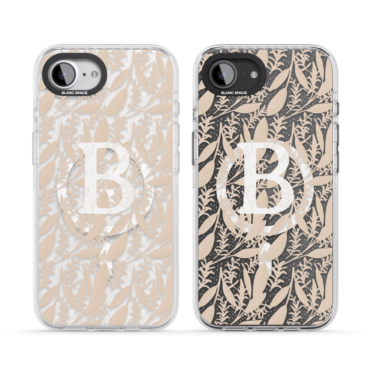 Personalised Subtle Monogram Abstract Floral