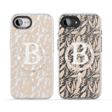 Personalised Subtle Monogram Abstract Floral
