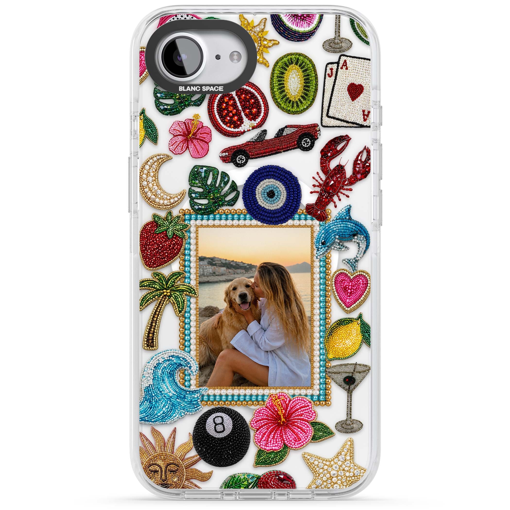 Beaded Photo coastal iPhone case | Impact Magsafe case for iPhone 16e, iPhone 17e