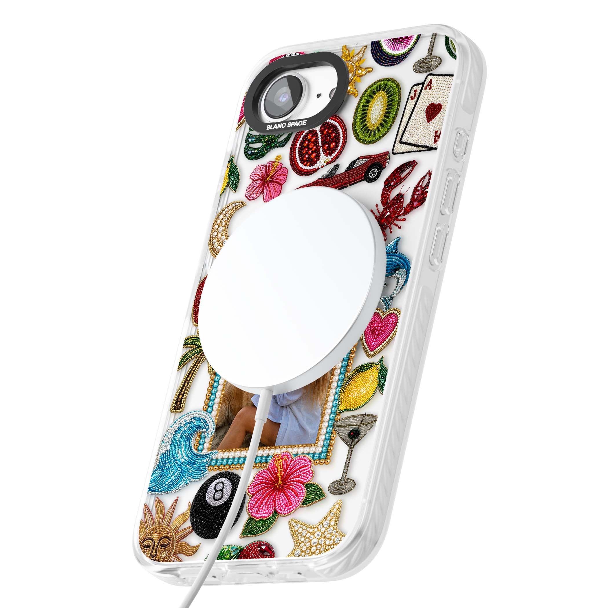 Beaded Photo coastal iPhone case | Impact Magsafe case for iPhone 16e, iPhone 17e