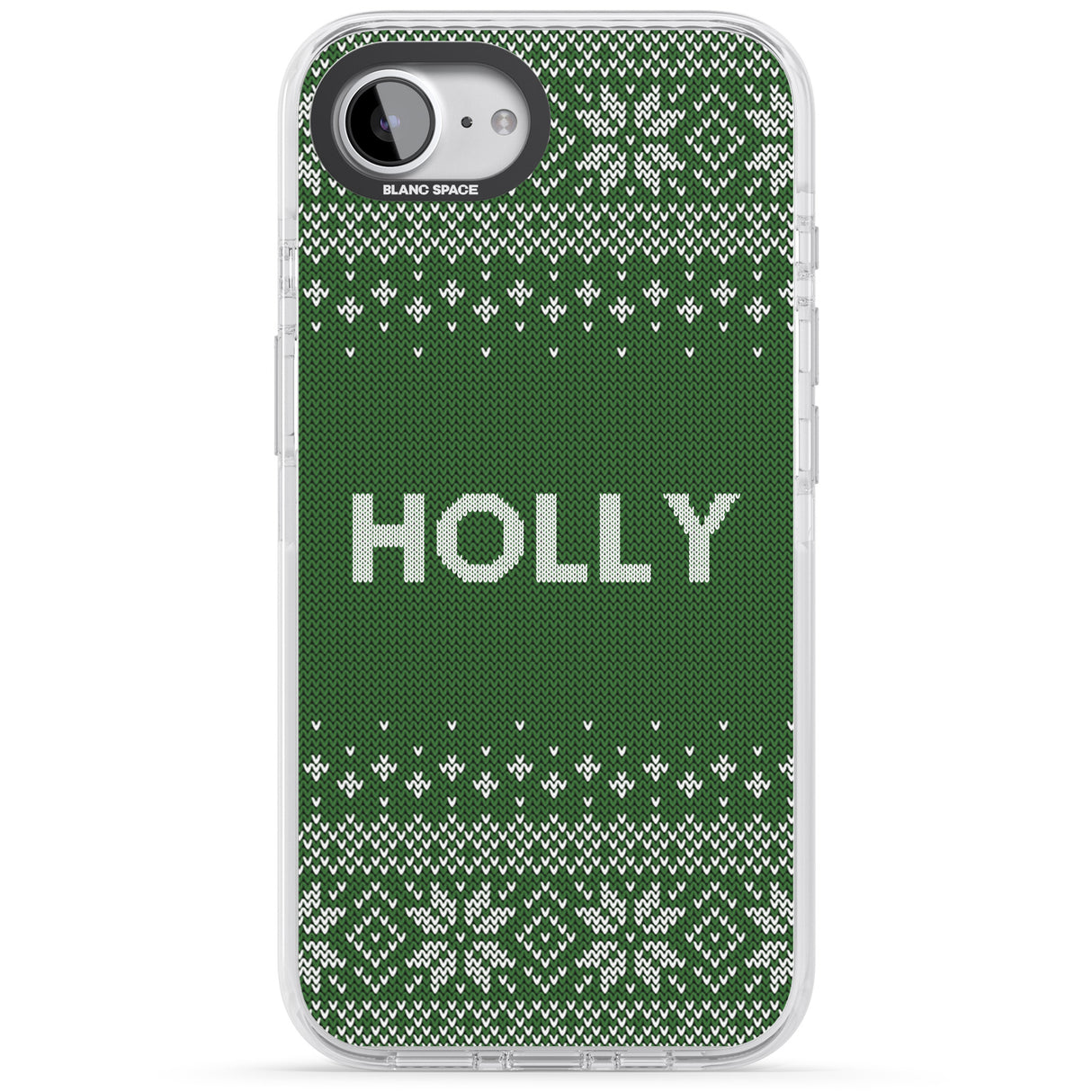 Personalised Green Christmas Knitted Jumper