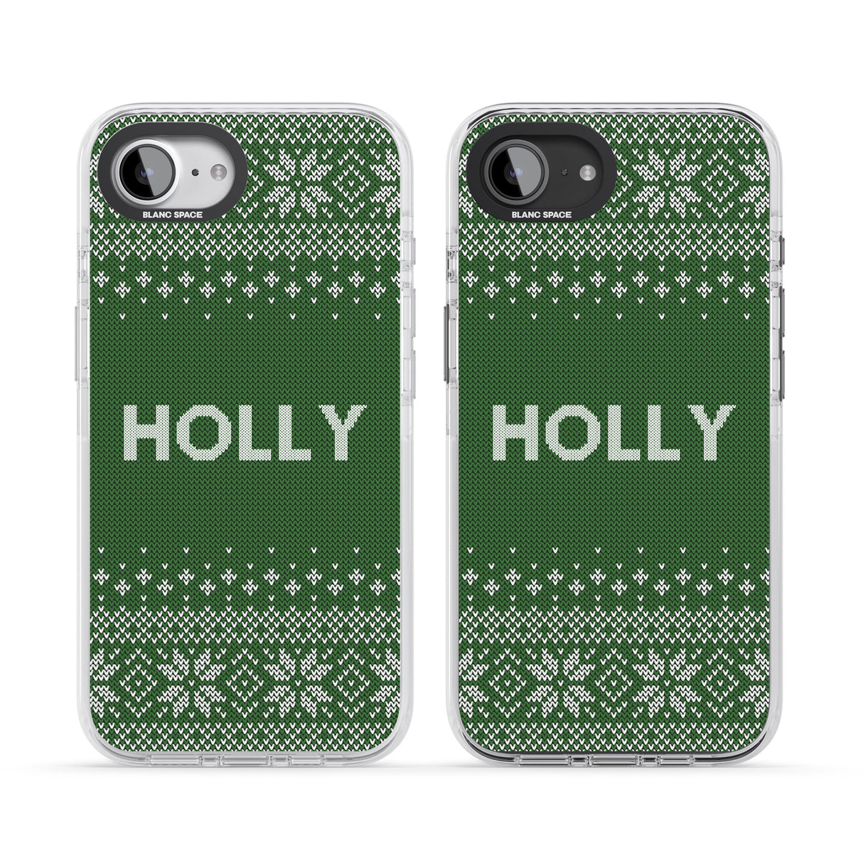 Personalised Green Christmas Knitted Jumper