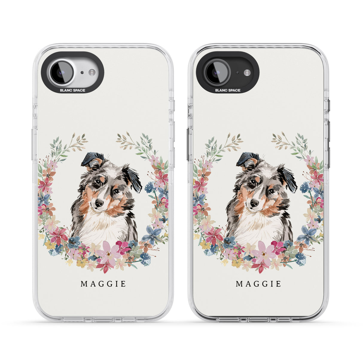 Personalised Australian Shepherd Watercolour Dog Portrait