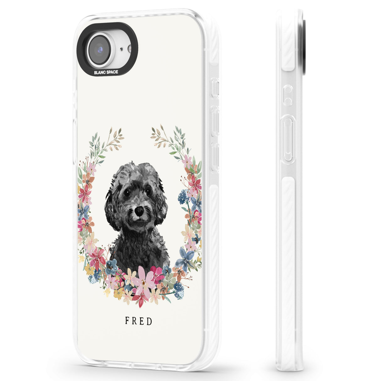 Personalised Black Cockapoo - Watercolour Dog Portrait
