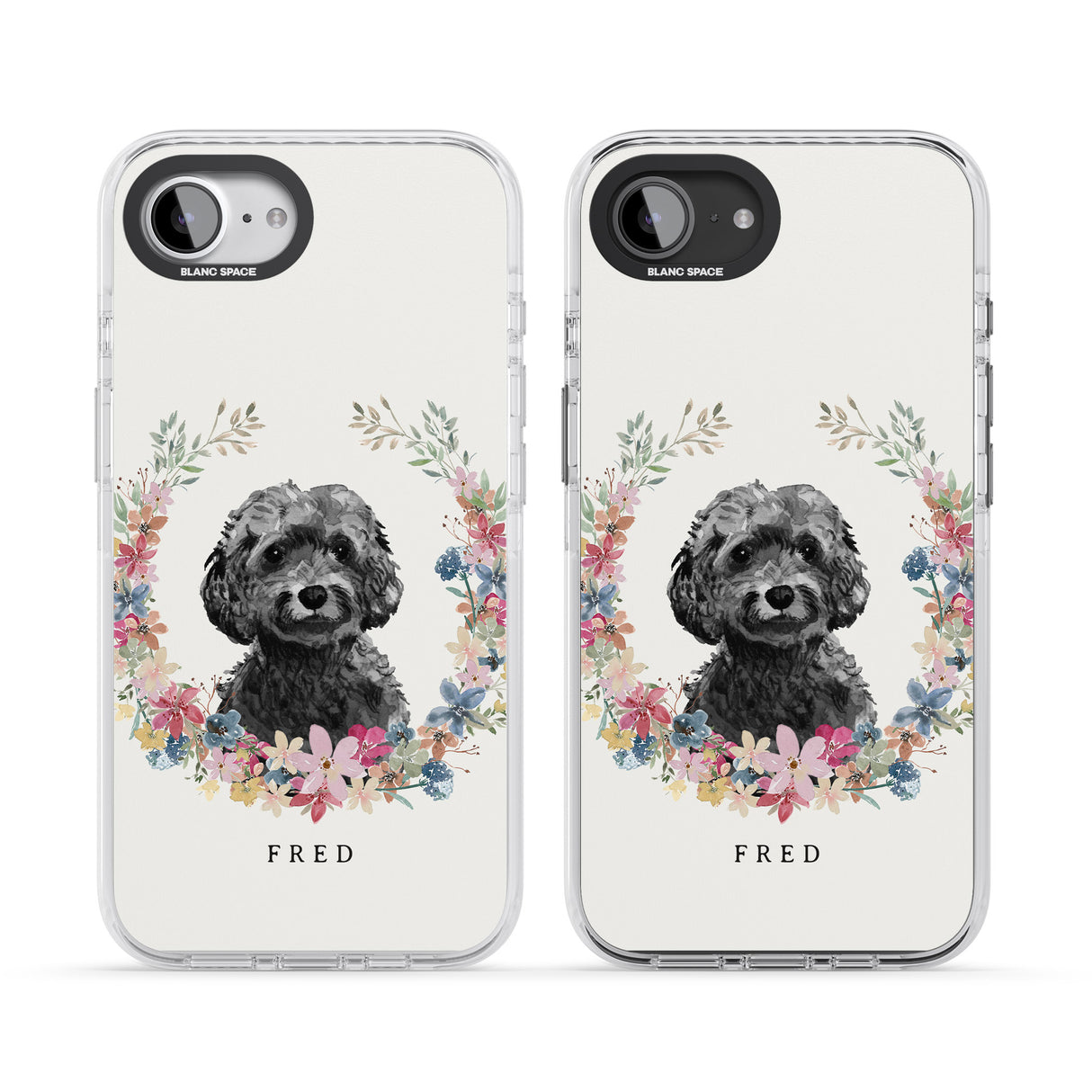 Personalised Black Cockapoo - Watercolour Dog Portrait