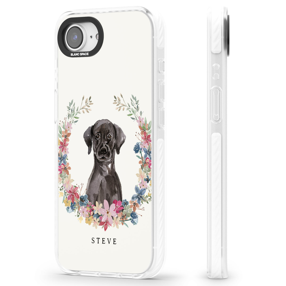 Personalised Black Lab Watercolour Dog Portrait