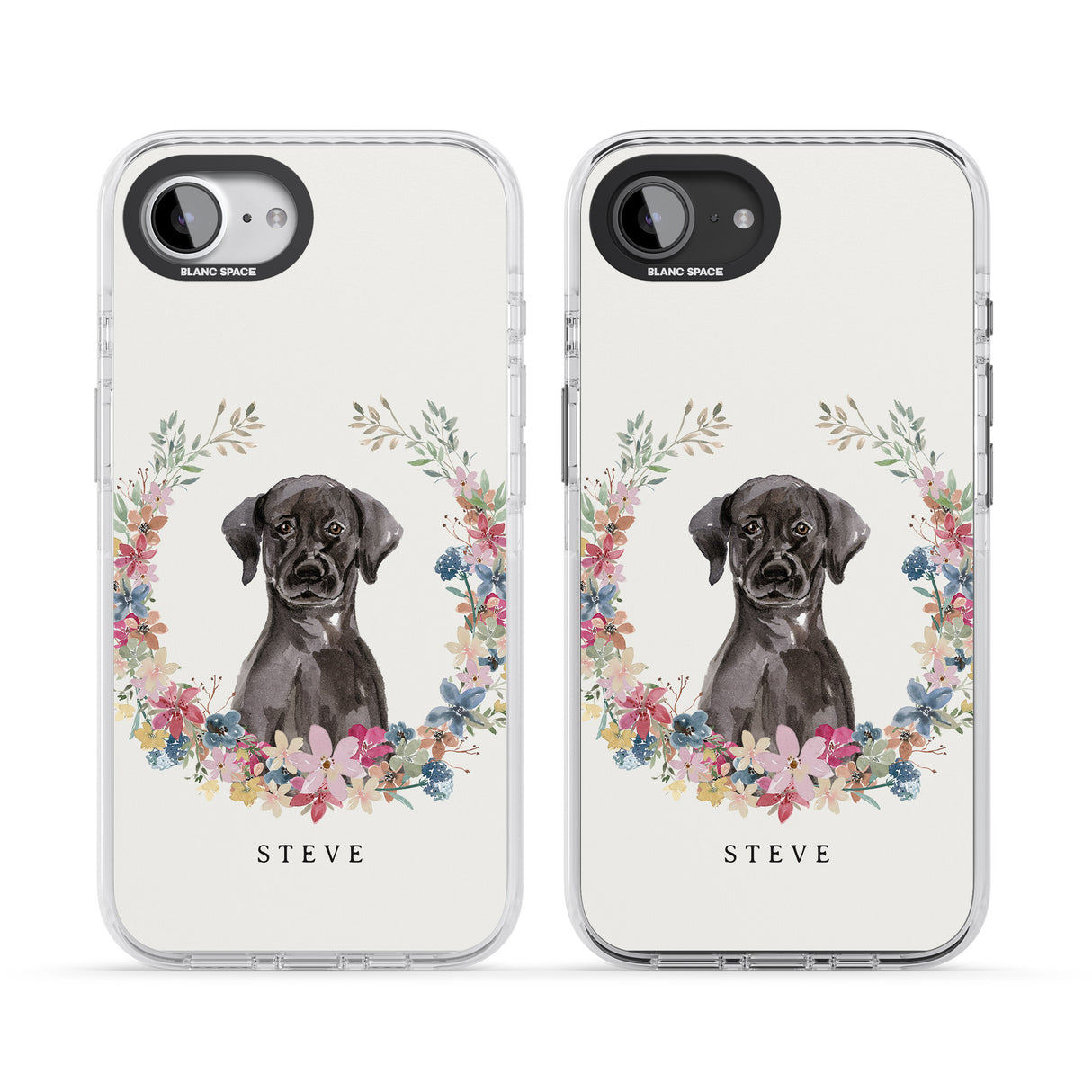 Personalised Black Lab Watercolour Dog Portrait