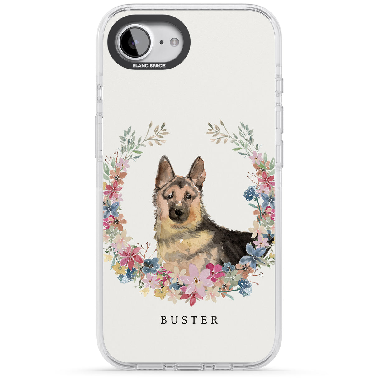 Personalised German Shepherd - Watercolour Dog Portrait