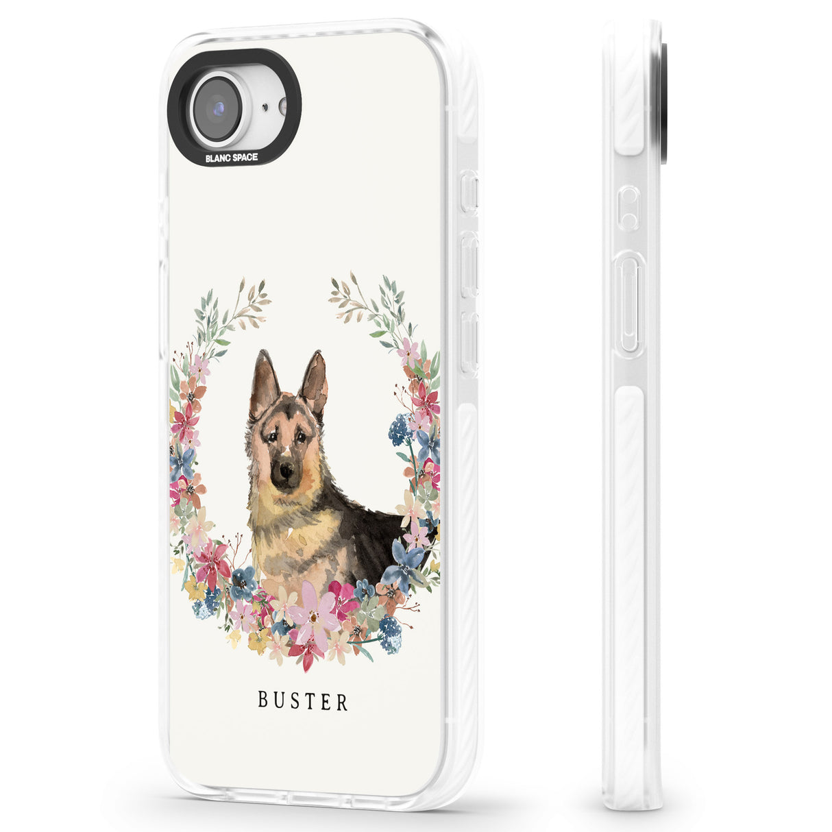 Personalised German Shepherd - Watercolour Dog Portrait