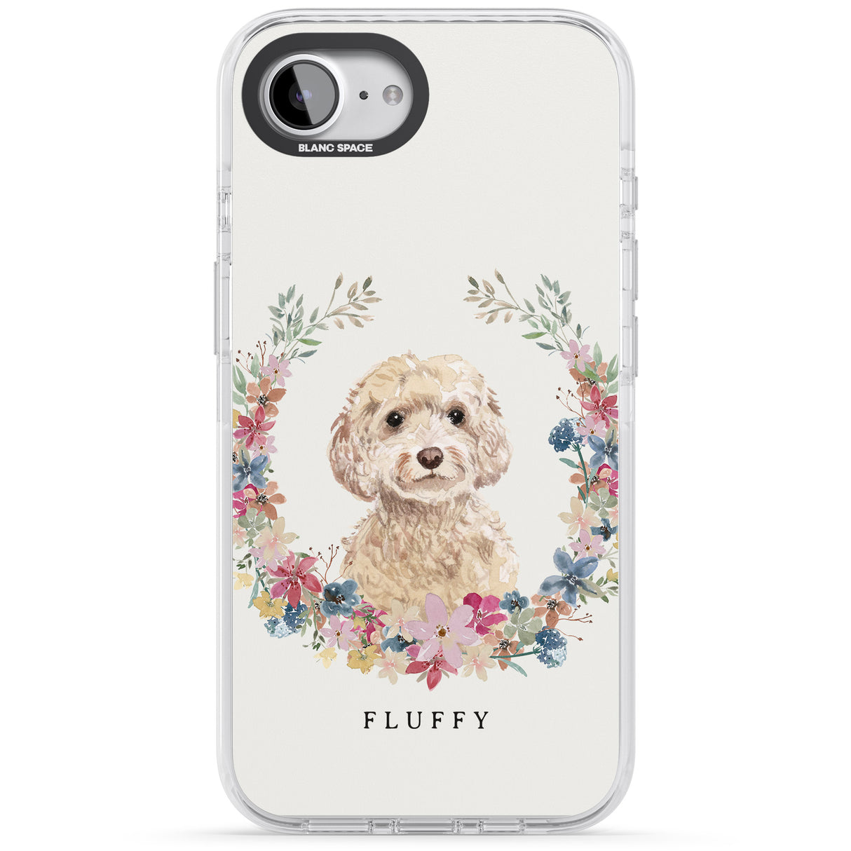 Personalised Champagne Cockapoo - Watercolour Dog Portrait