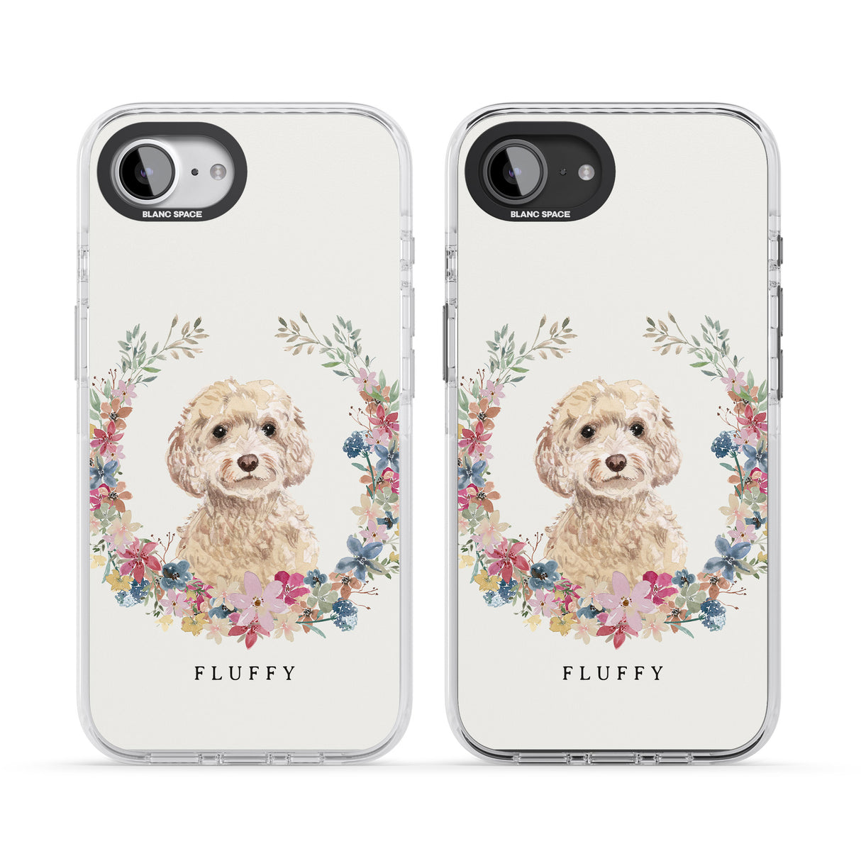 Personalised Champagne Cockapoo - Watercolour Dog Portrait