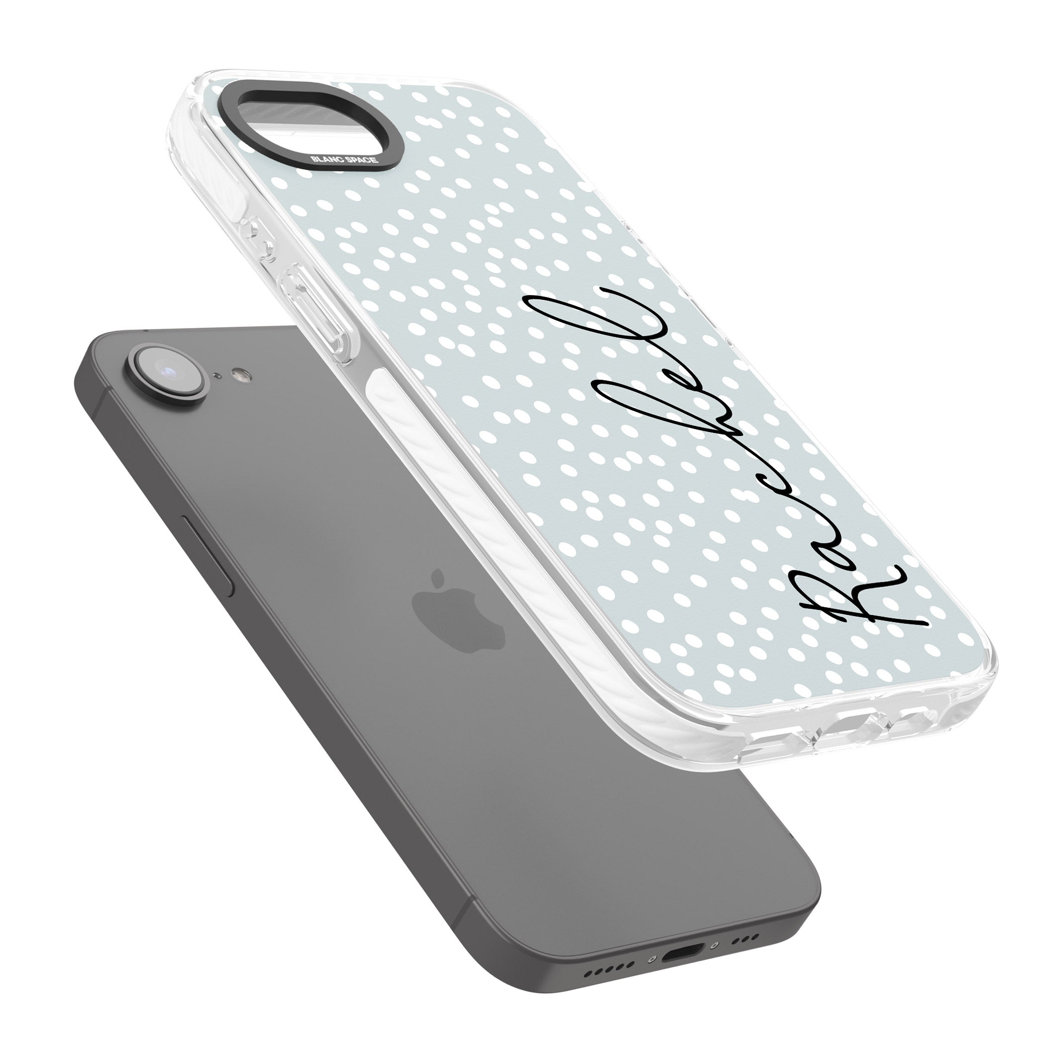 Personalised Vertical Cursive & Dots