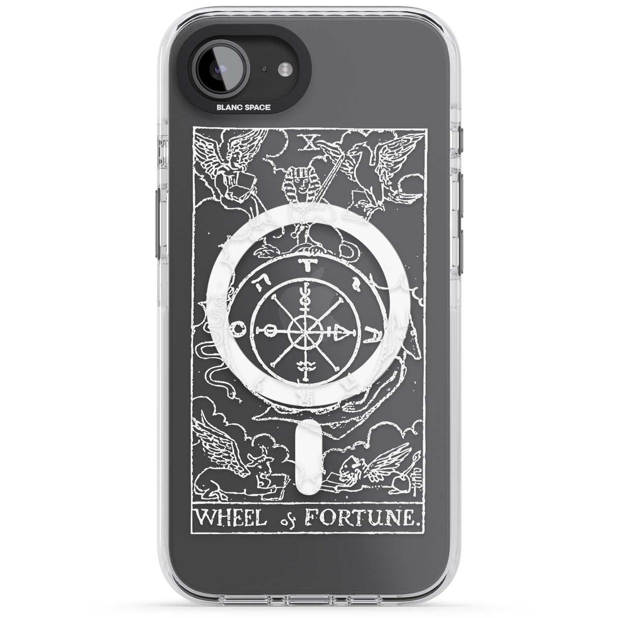 Personalised Wheel of Fortune Tarot Card - White Transparent