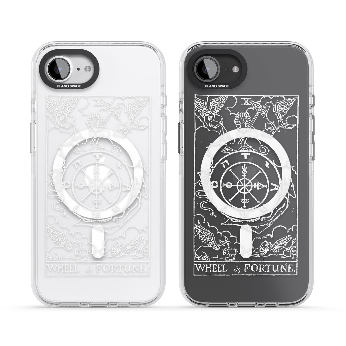 Personalised Wheel of Fortune Tarot Card - White Transparent