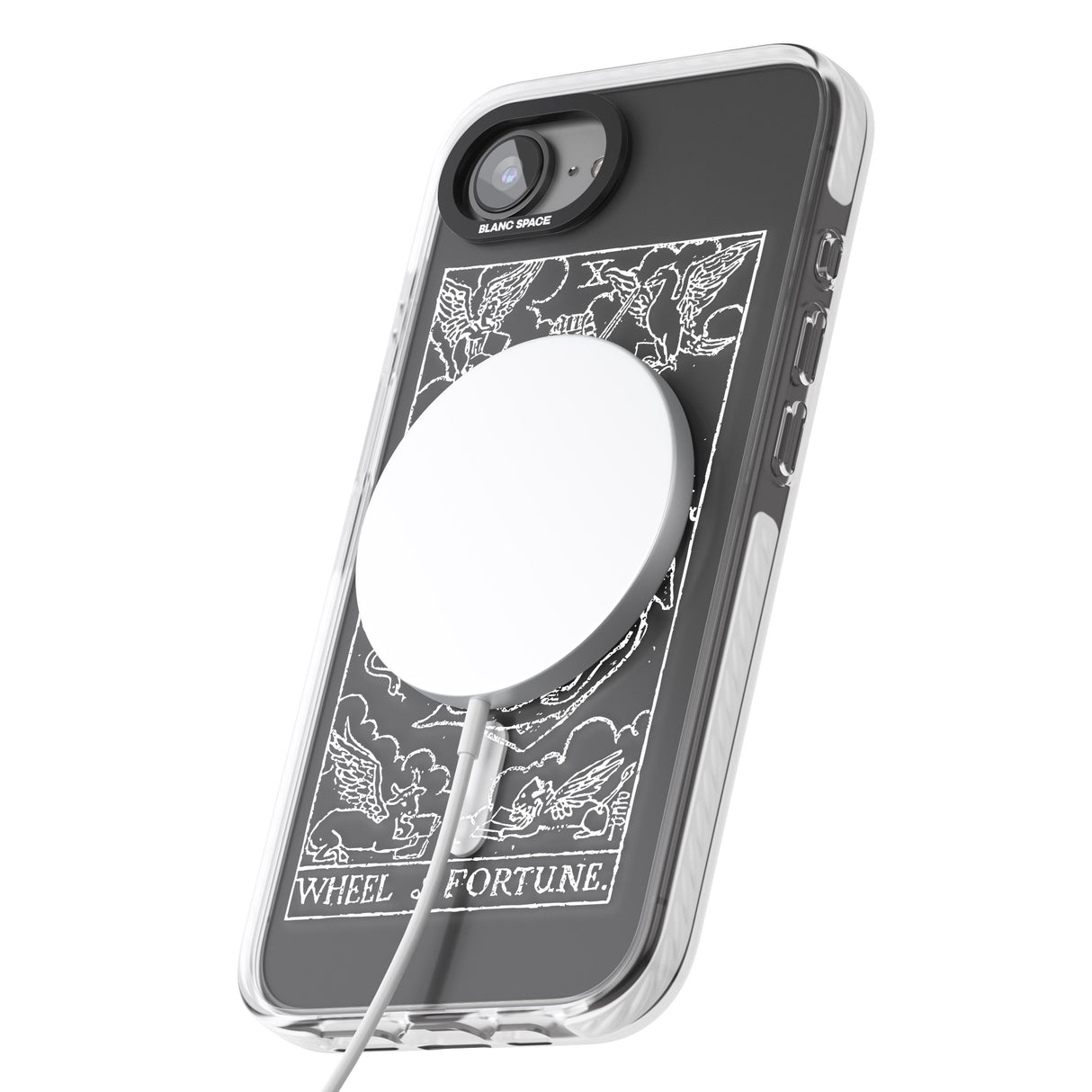 Personalised Wheel of Fortune Tarot Card - White Transparent