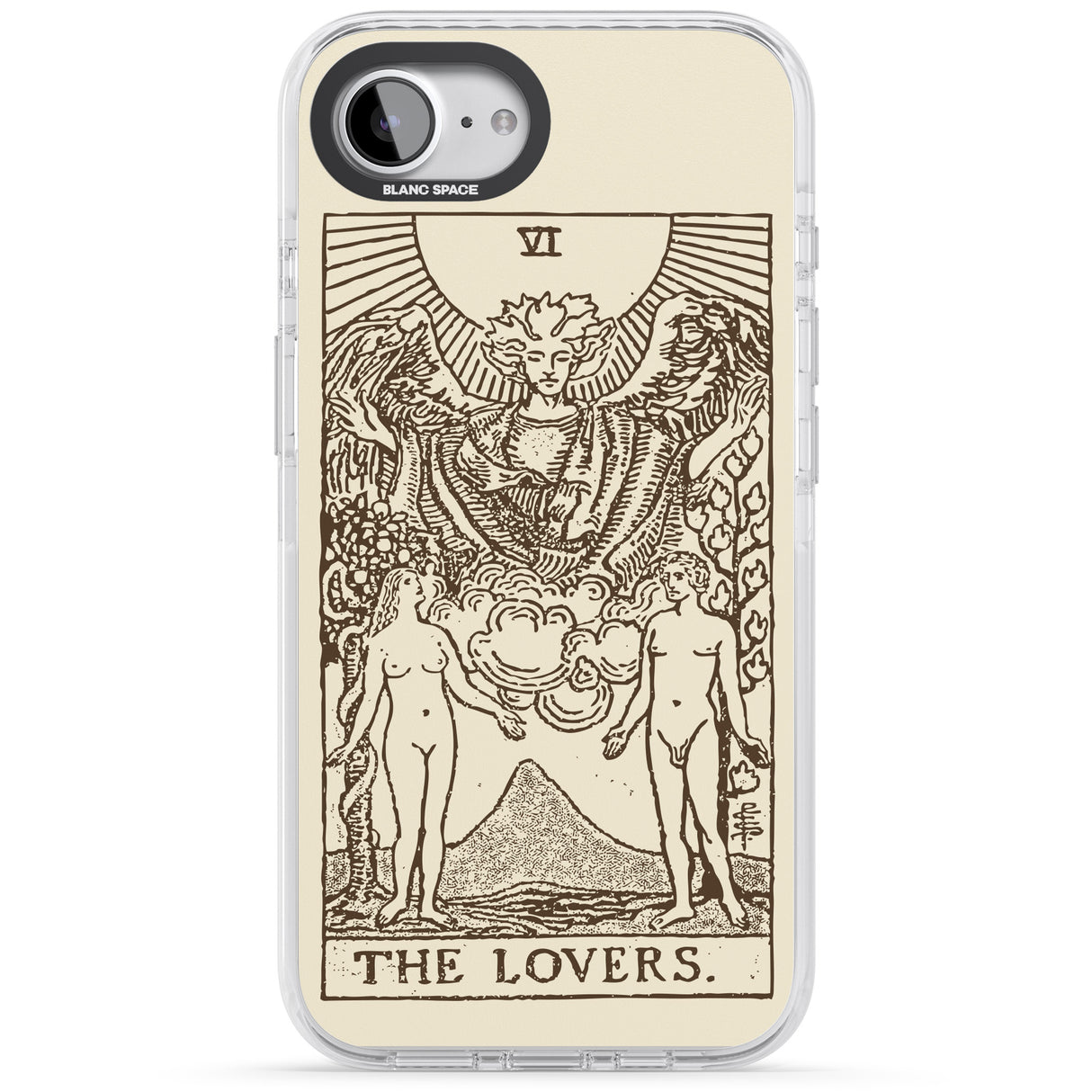 Personalised The Lovers Tarot Card - Solid Cream
