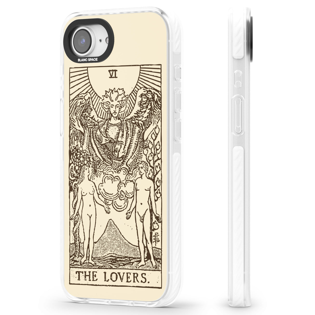 Personalised The Lovers Tarot Card - Solid Cream