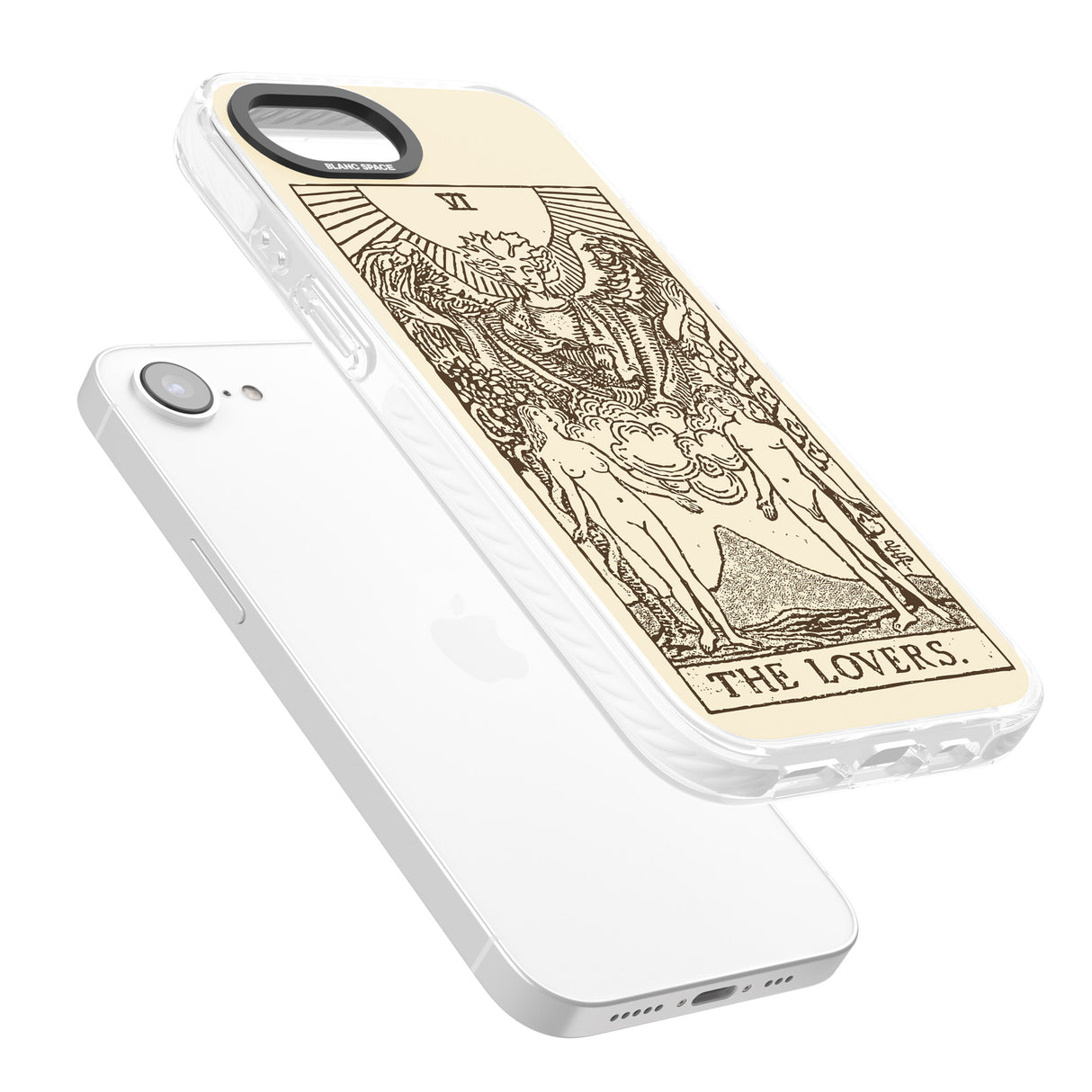 Personalised The Lovers Tarot Card - Solid Cream
