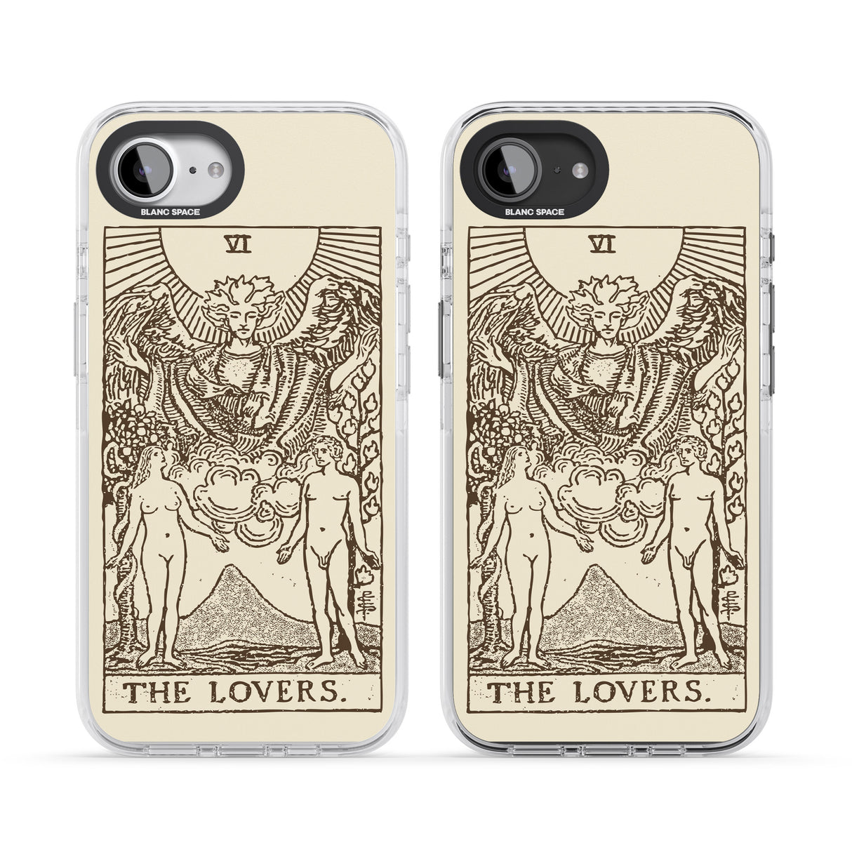 Personalised The Lovers Tarot Card - Solid Cream