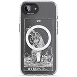 Personalised Strength Tarot Card - White Transparent