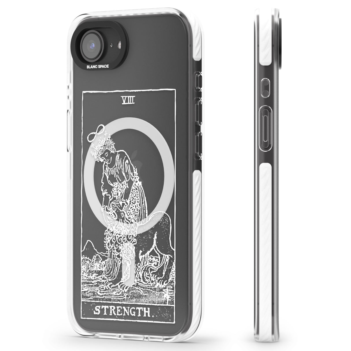 Personalised Strength Tarot Card - White Transparent