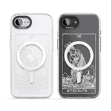 Personalised Strength Tarot Card - White Transparent