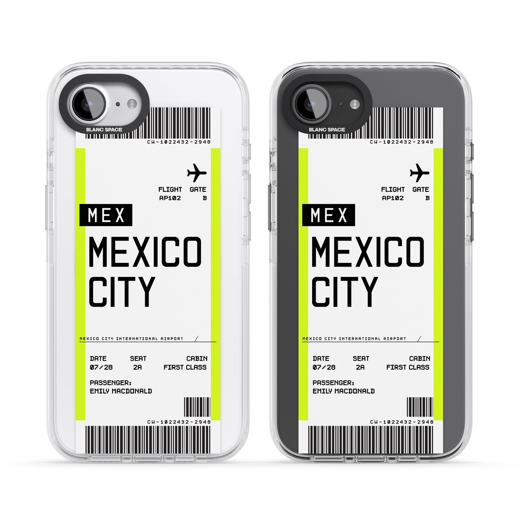 Personalised Mexico City Boarding Pass