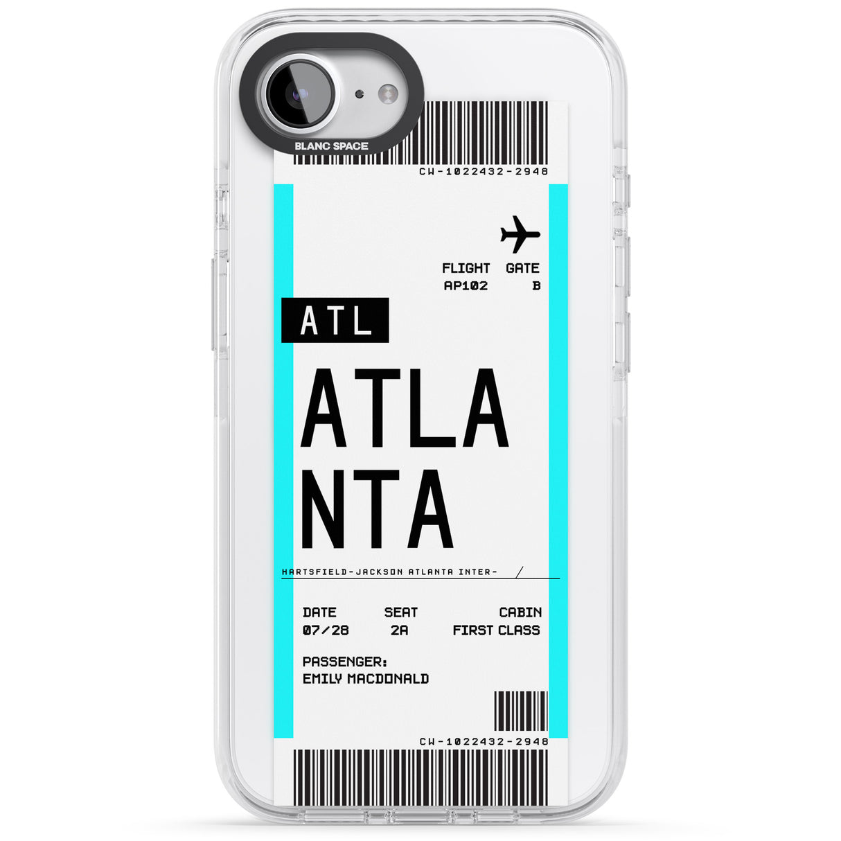 Personalised Atlanta Boarding Pass