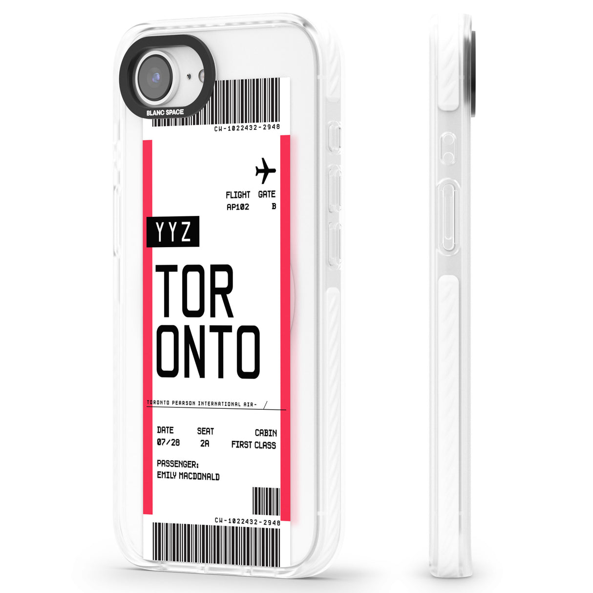 Personalised Toronto Boarding Pass