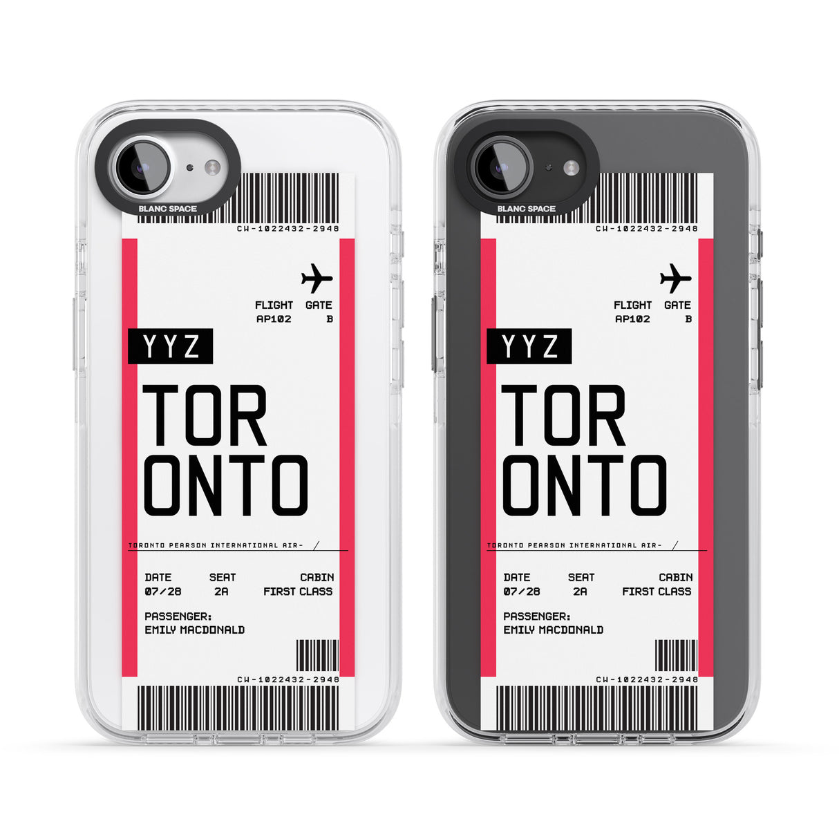 Personalised Toronto Boarding Pass