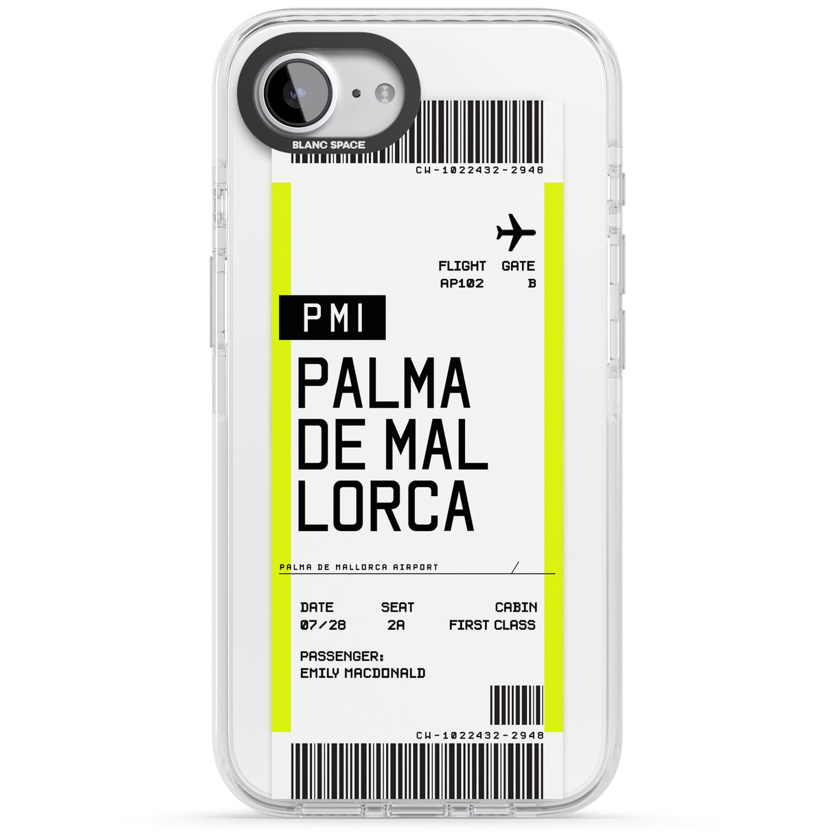Personalised Palma De Mallorca Boarding Pass