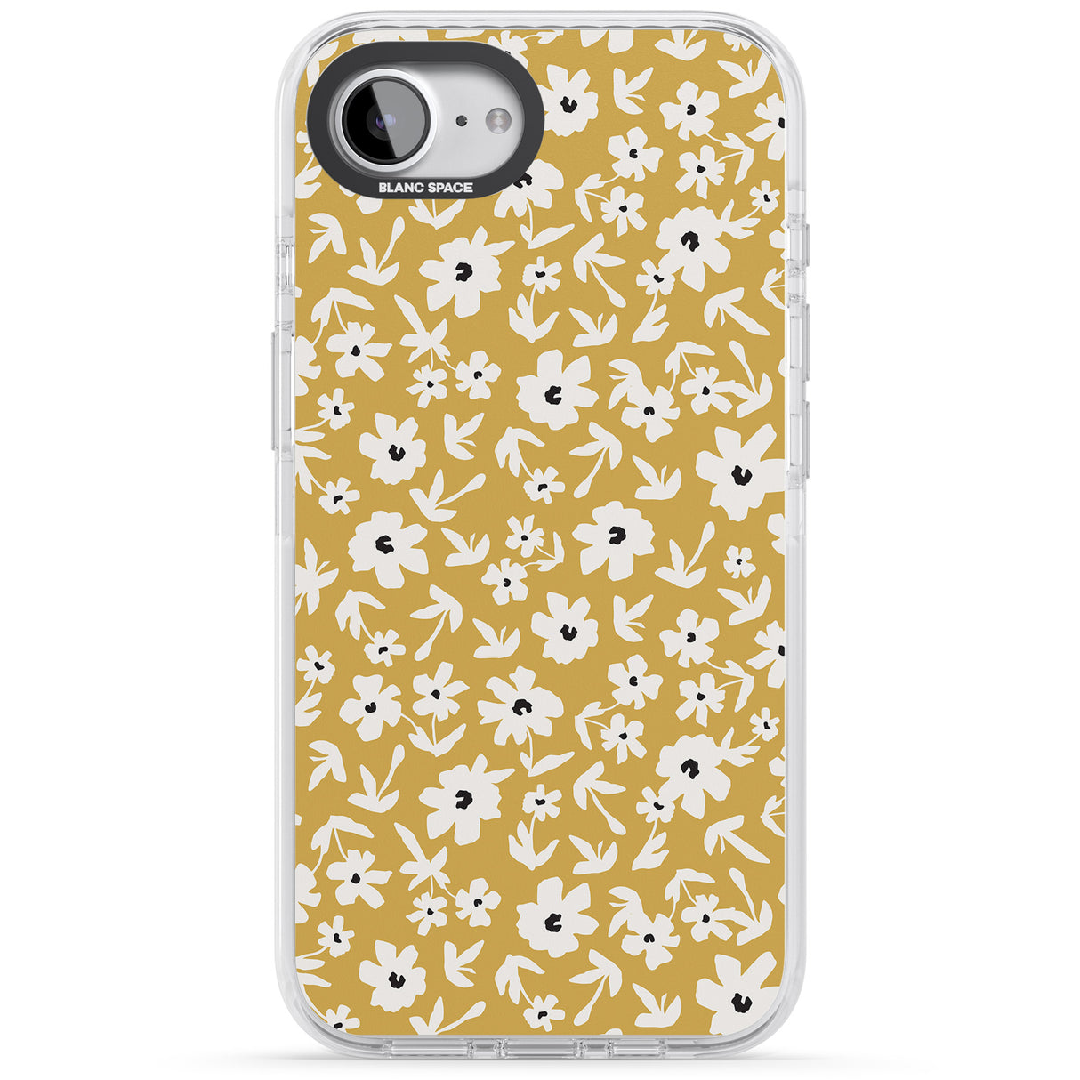 Floral Print on Mustard Cute Floral