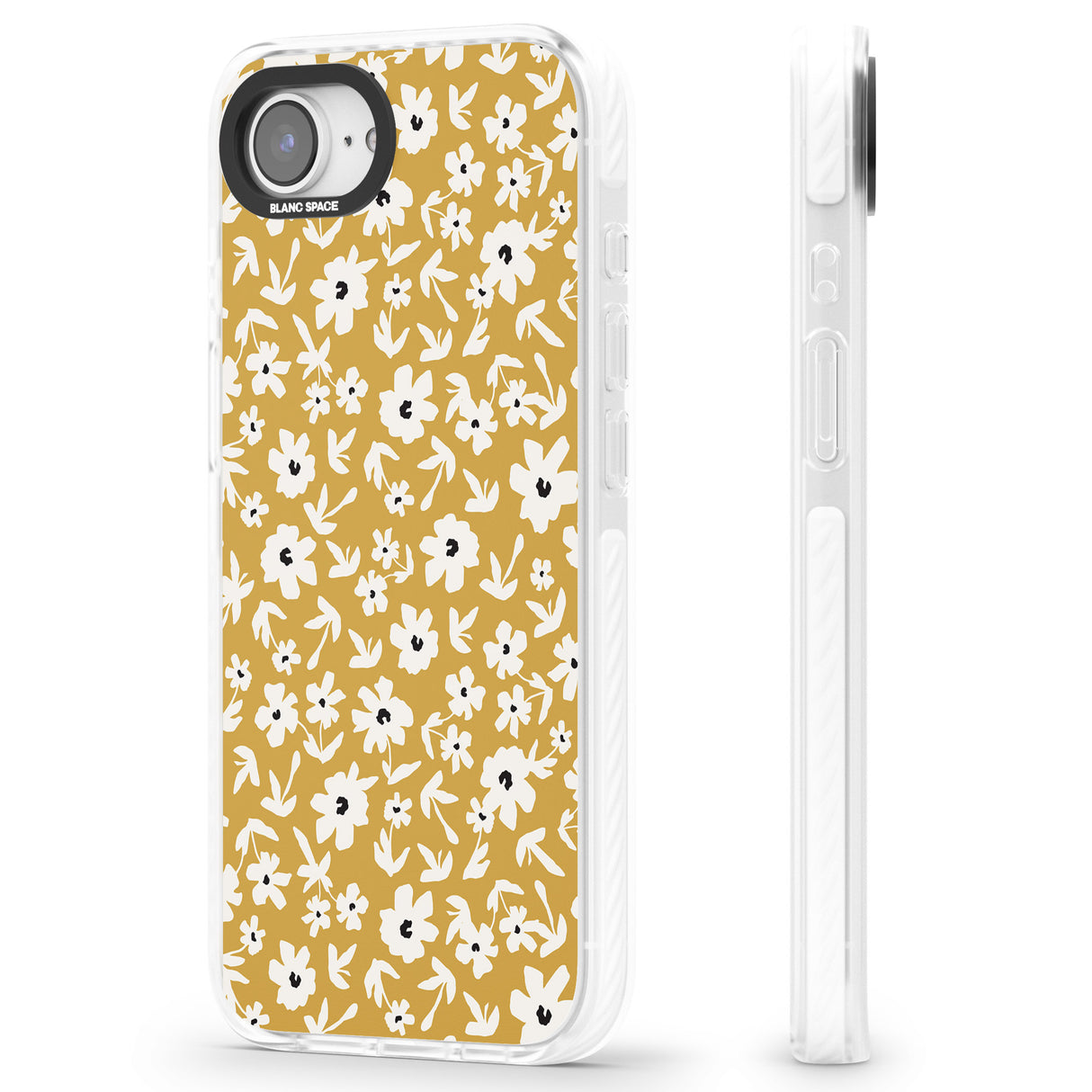 Floral Print on Mustard Cute Floral