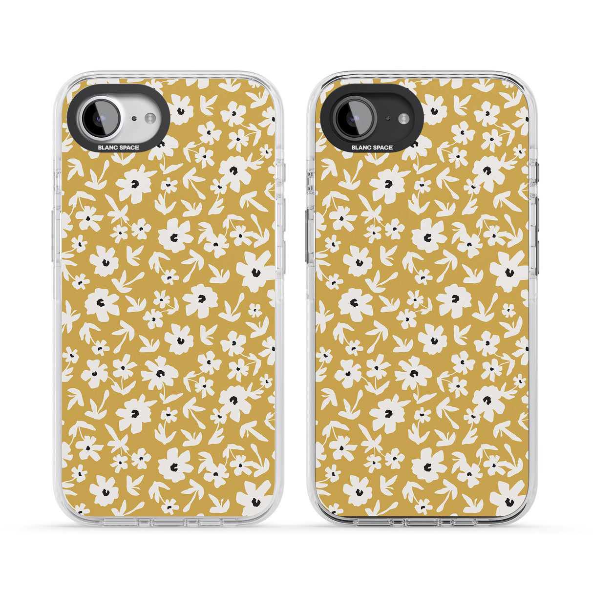 Floral Print on Mustard Cute Floral