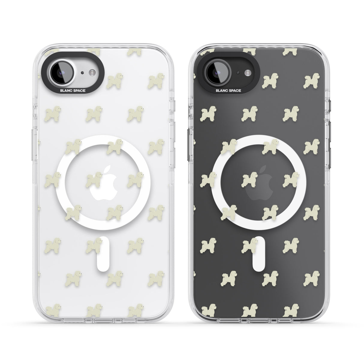 Bichon Frise Dog Pattern Clear