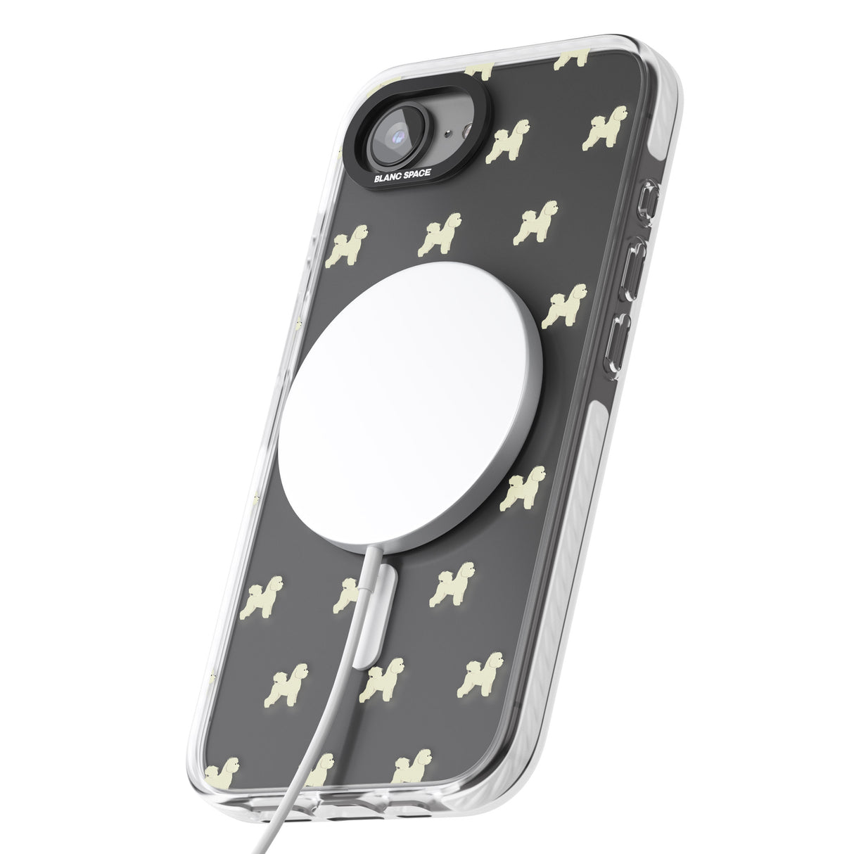 Bichon Frise Dog Pattern Clear