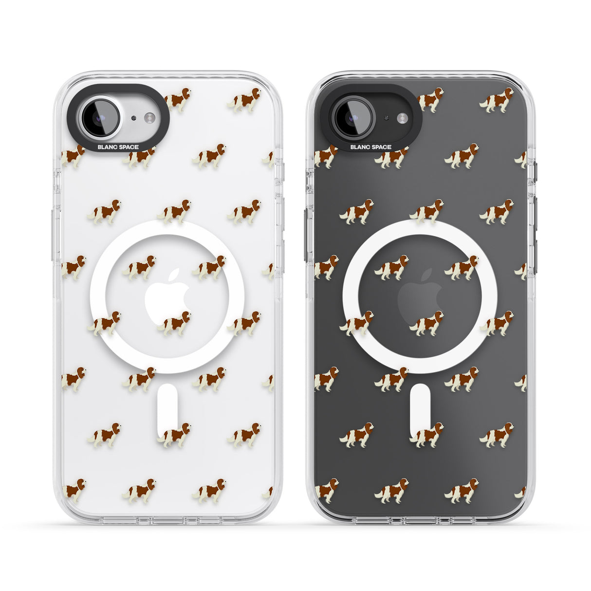 Cavalier King Charles Spaniel Pattern Clear