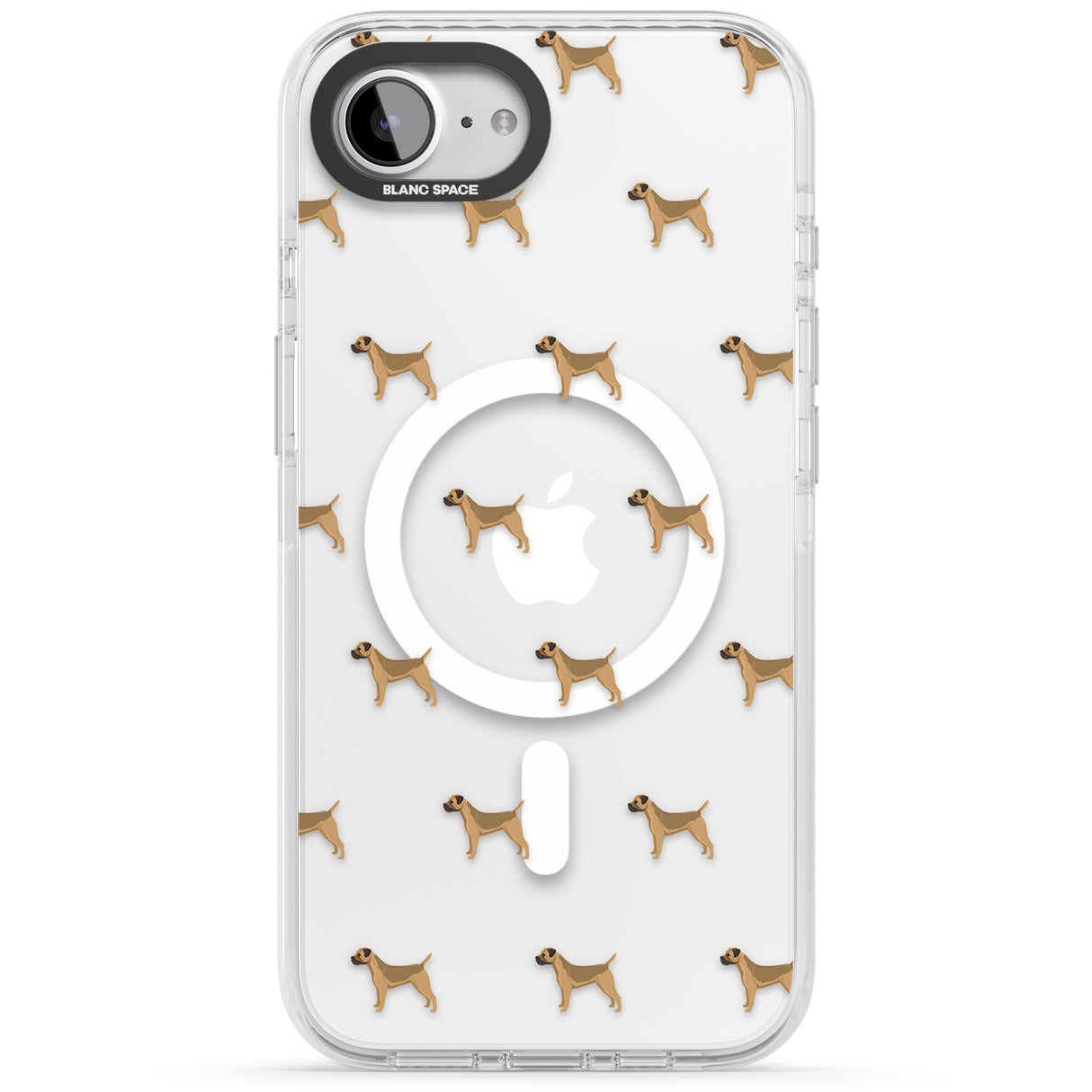 Border Terrier Dog Pattern Clear
