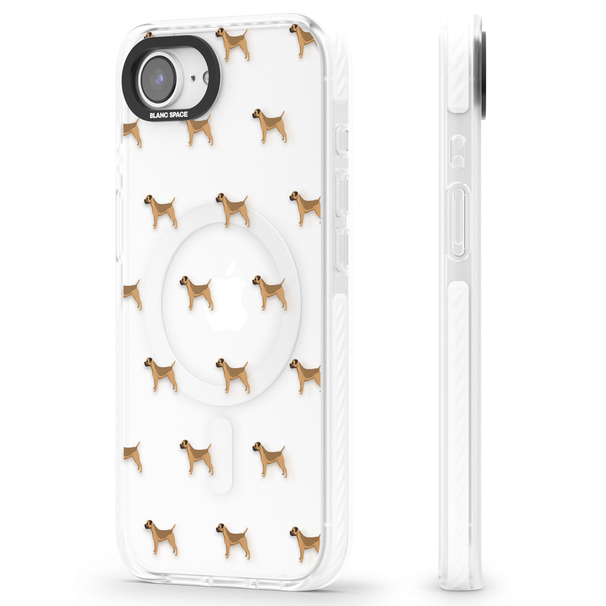 Border Terrier Dog Pattern Clear