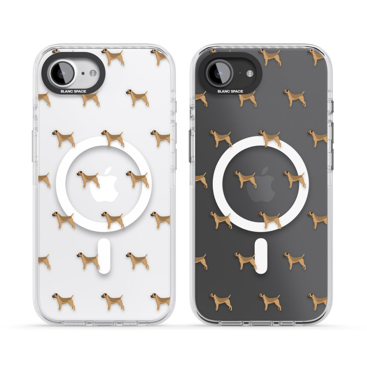 Border Terrier Dog Pattern Clear