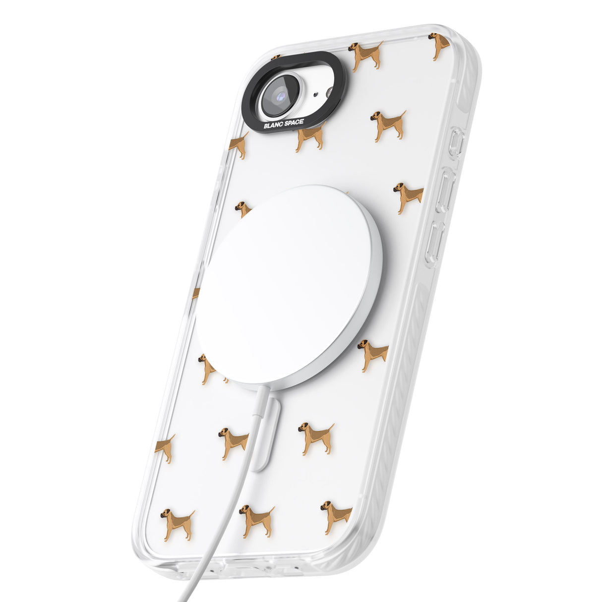 Border Terrier Dog Pattern Clear
