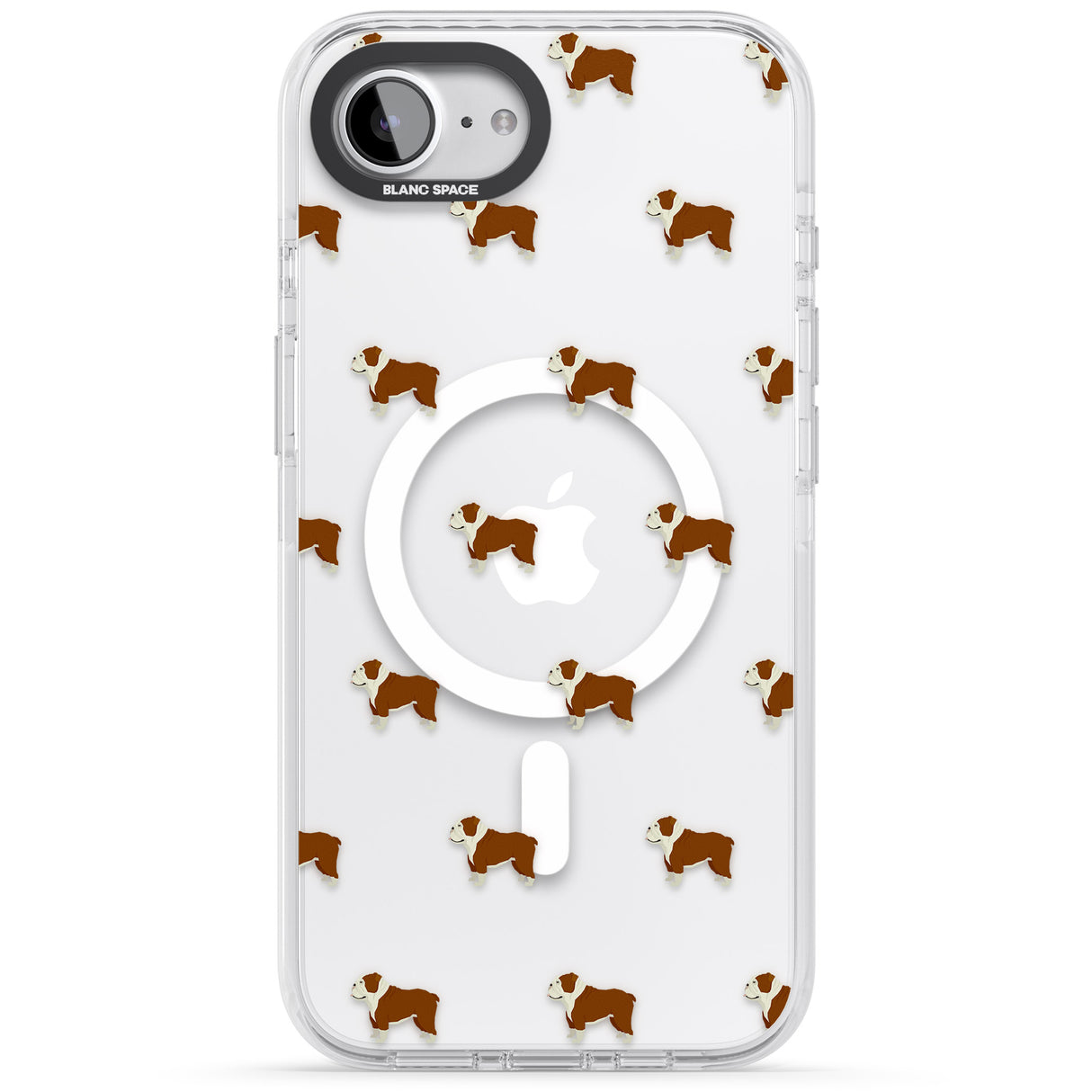 English Bulldog Dog Pattern Clear