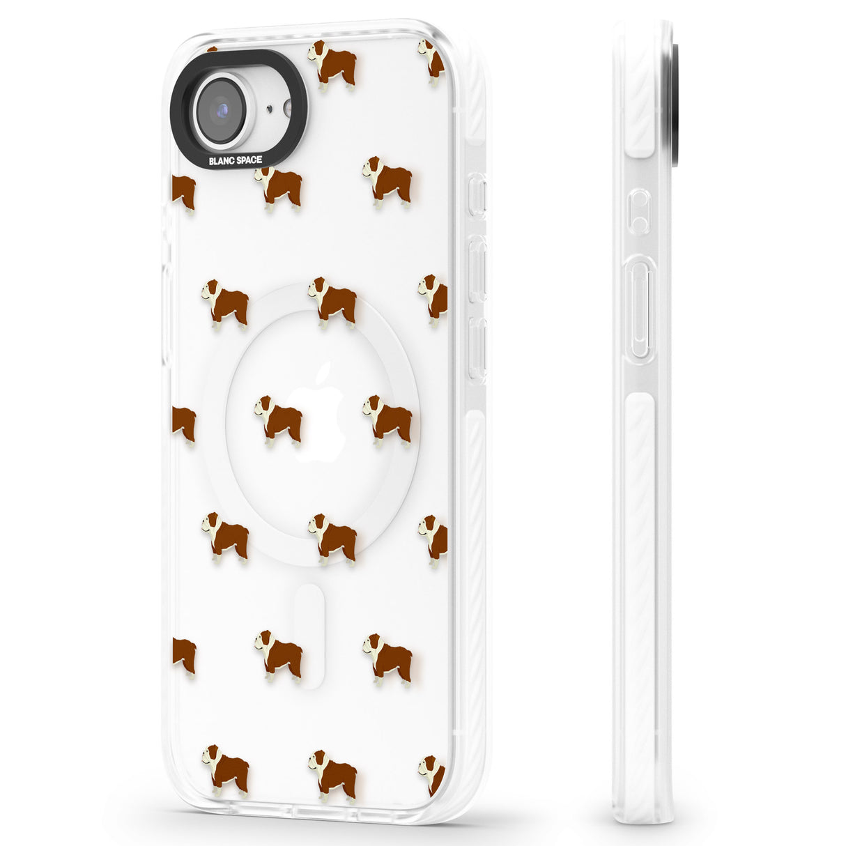 English Bulldog Dog Pattern Clear