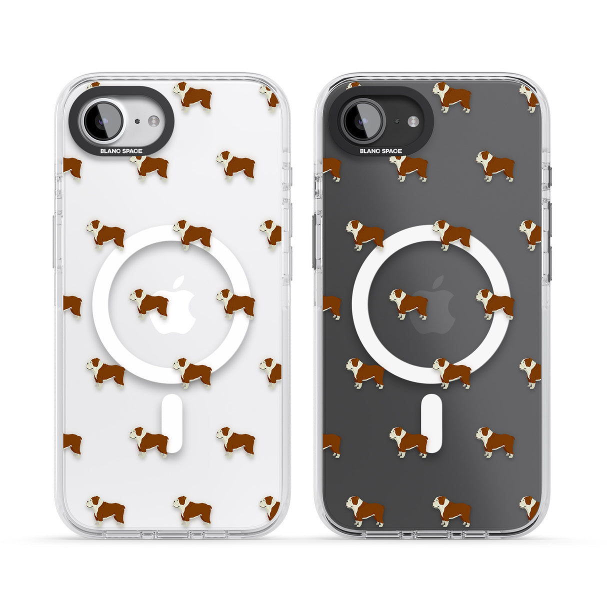 English Bulldog Dog Pattern Clear