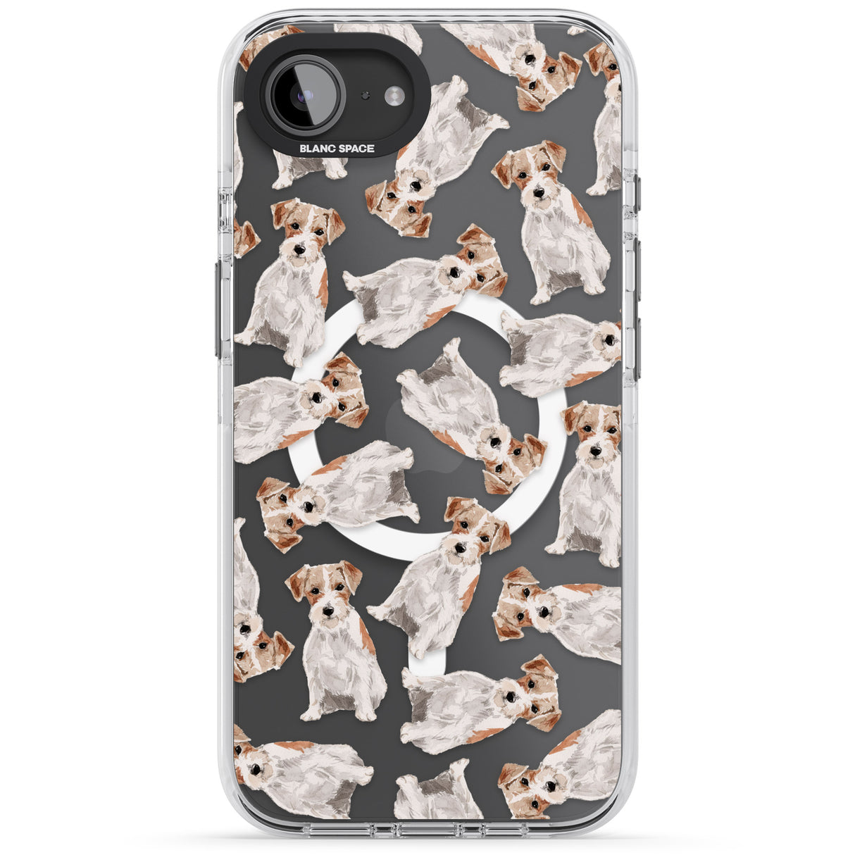 Wirehaired Jack Russell Watercolour Dog Pattern
