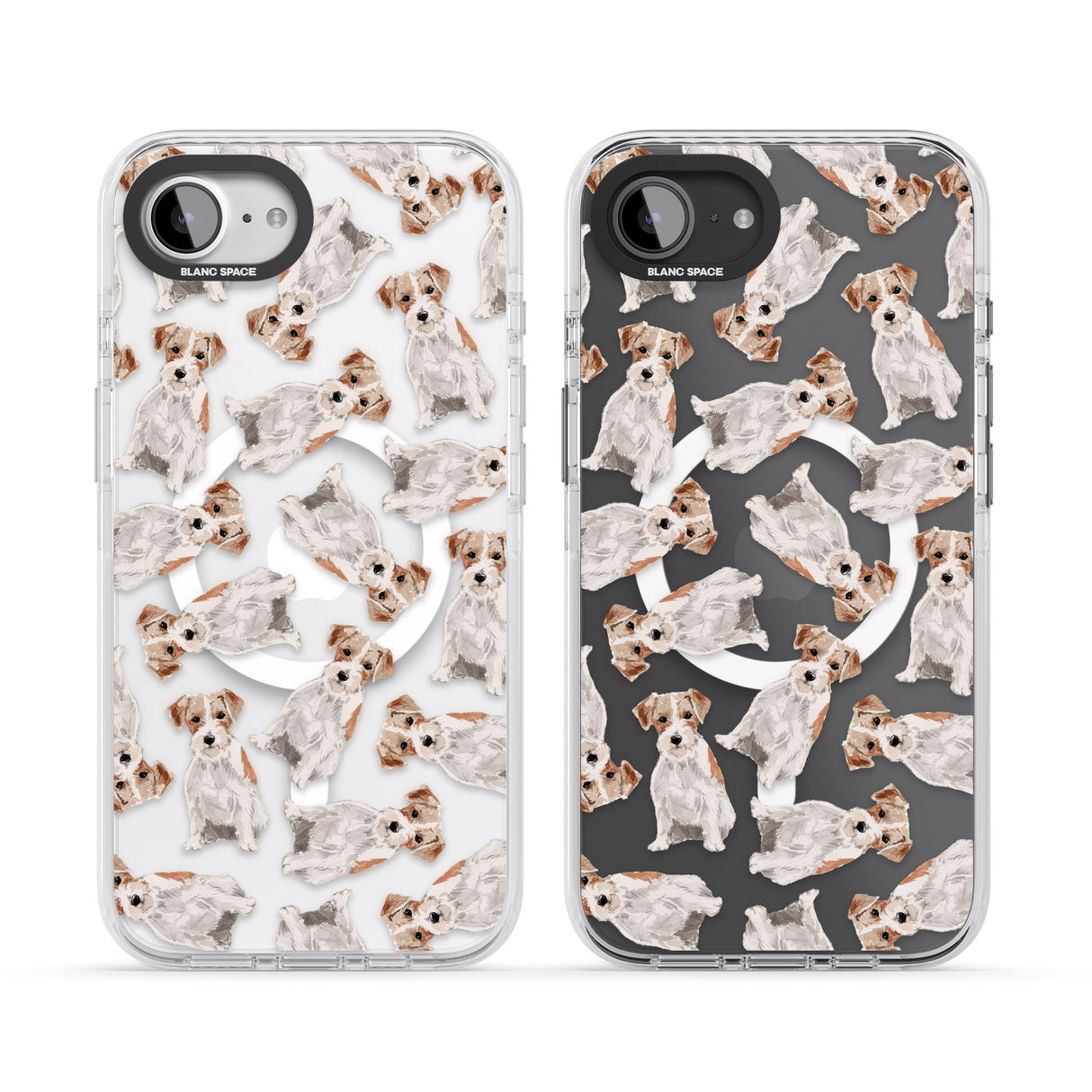 Wirehaired Jack Russell Watercolour Dog Pattern