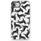 German Shepherd (Black) Watercolour Dog Pattern